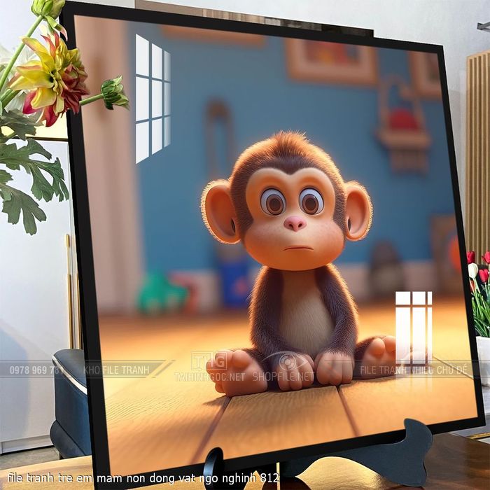 file tranh tre em mam non dong vat ngo nghinh 812