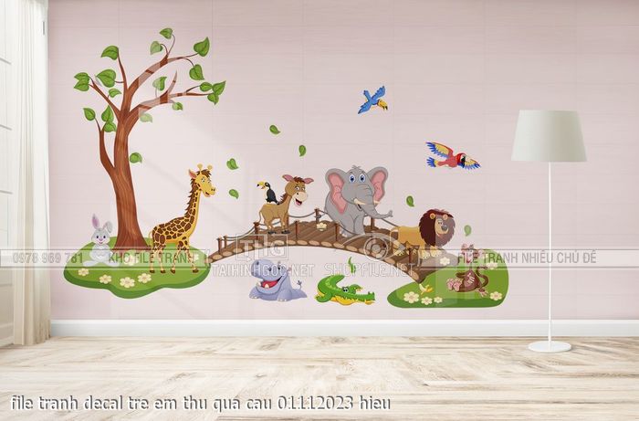 file tranh decal tre em thu qua cau 01112023 hieu