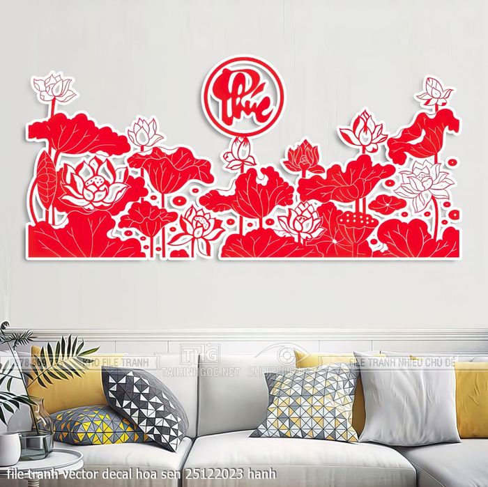 file tranh vector decal hoa sen 25122023 hanh