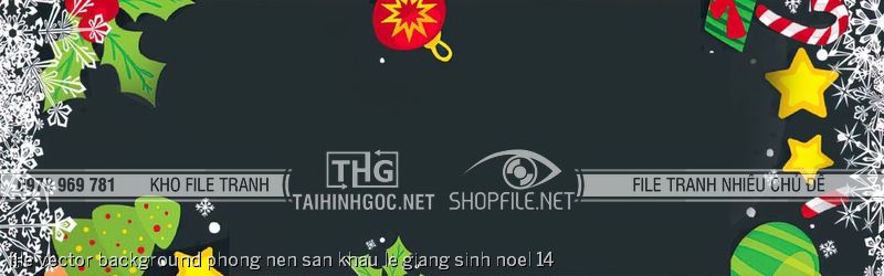 file vector background phong nen san khau le giang sinh noel 14