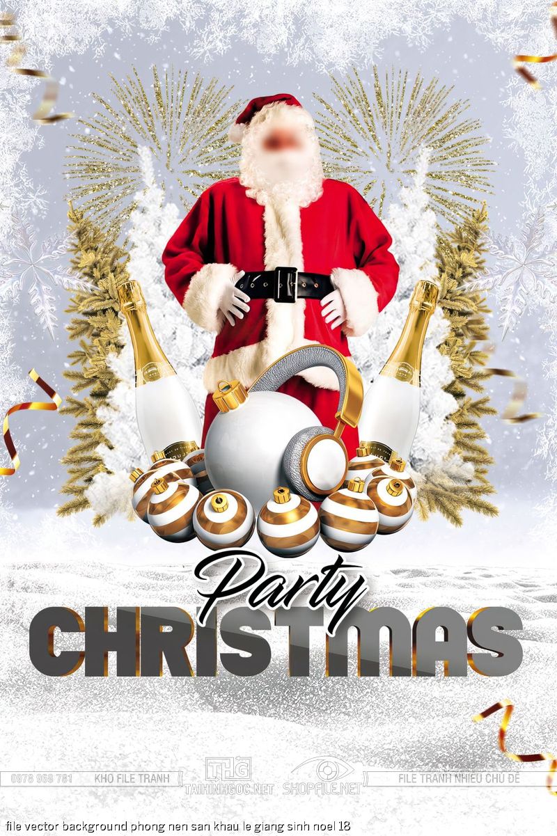 file vector background phong nen san khau le giang sinh noel 18