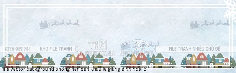 file vector background phong nen san khau le giang sinh noel 8