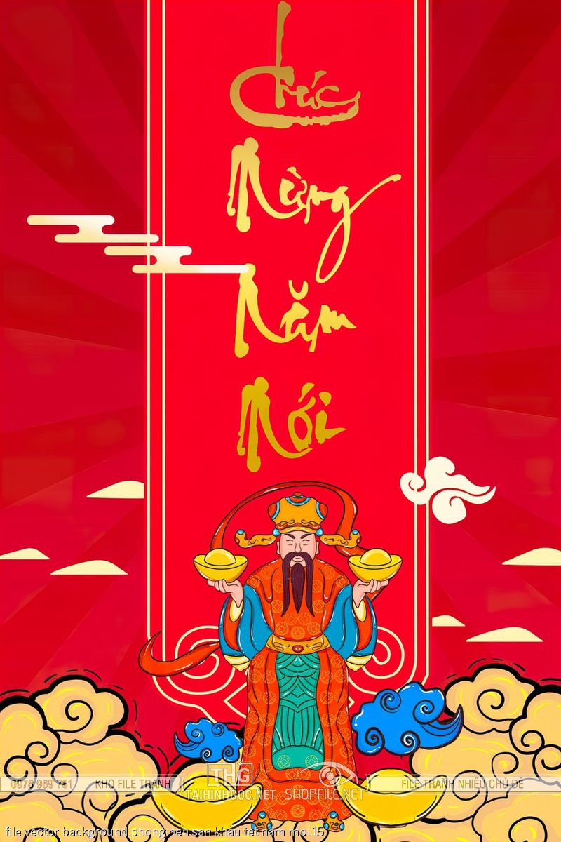 file vector background phong nen san khau tet nam moi 15