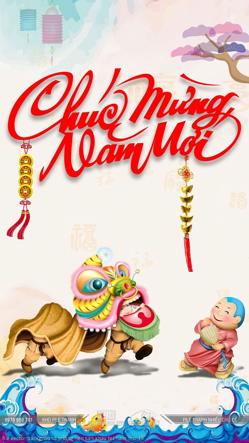 file vector background phong nen san khau tet nam moi 19