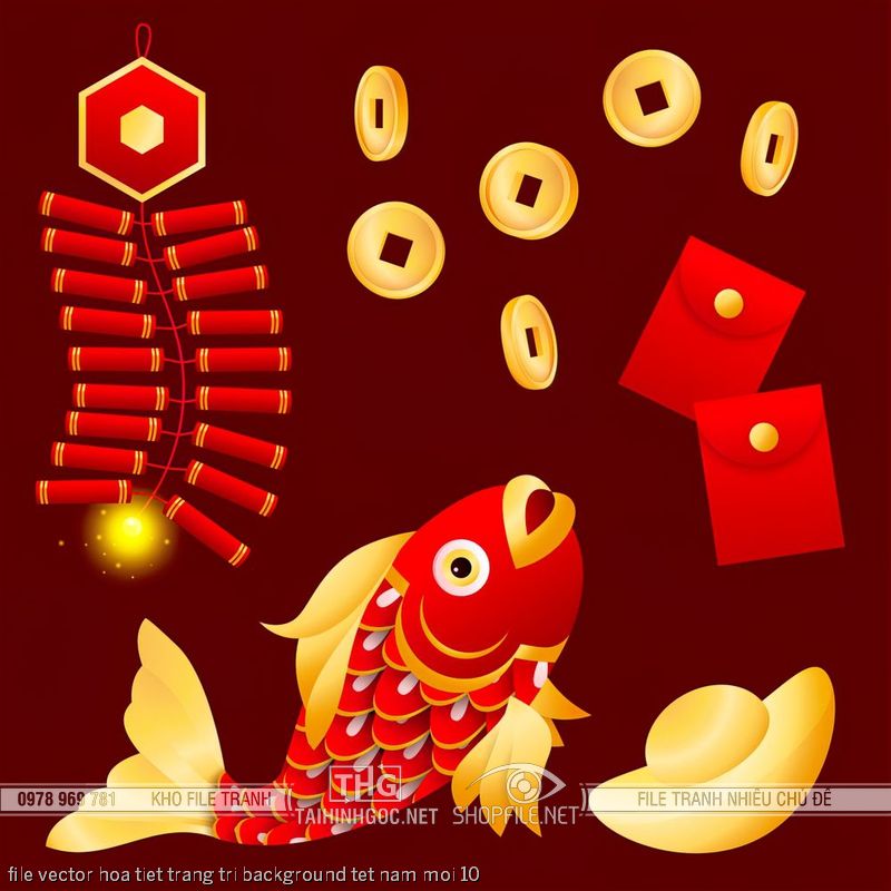 file vector hoa tiet trang tri background tet nam moi 10