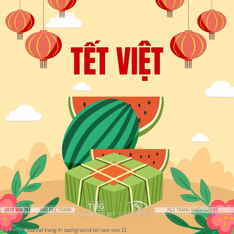 file vector hoa tiet trang tri background tet nam moi 13