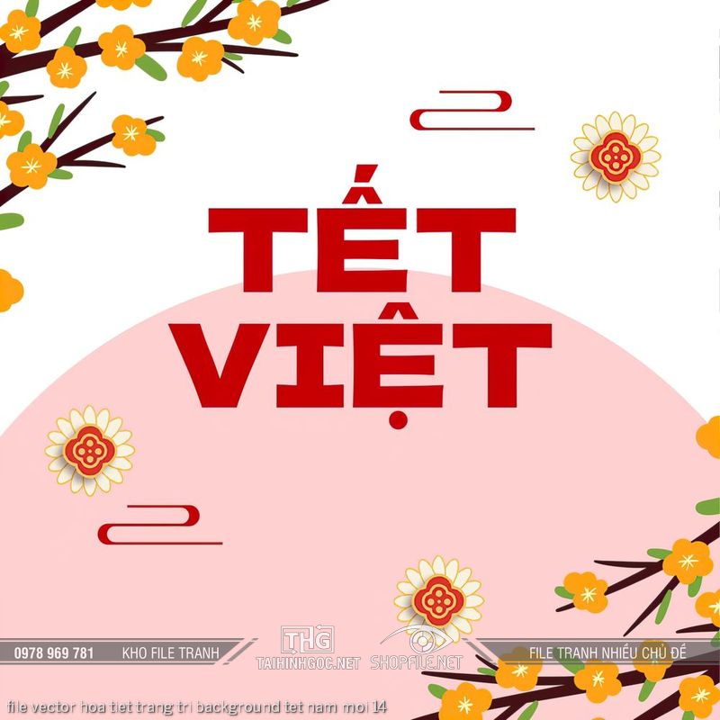 file vector hoa tiet trang tri background tet nam moi 14