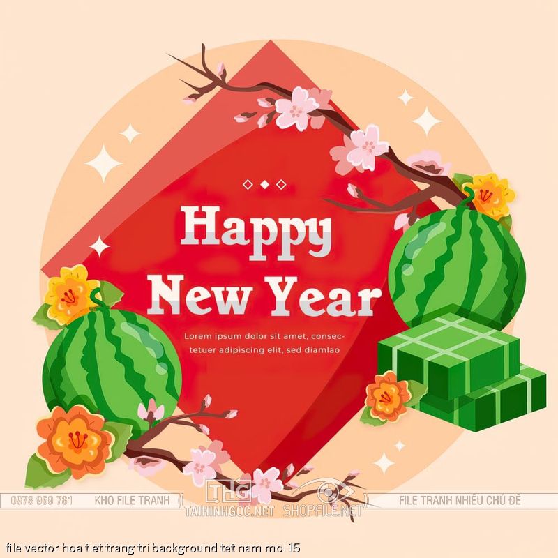 file vector hoa tiet trang tri background tet nam moi 15