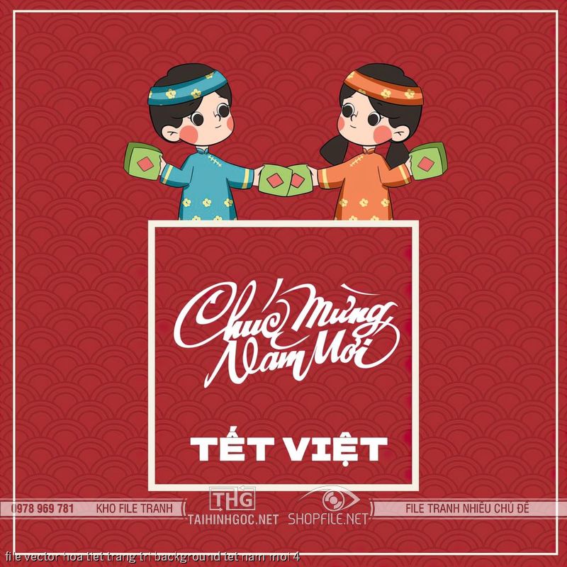 file vector hoa tiet trang tri background tet nam moi 4