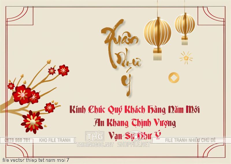 file vector thiep tet nam moi 7