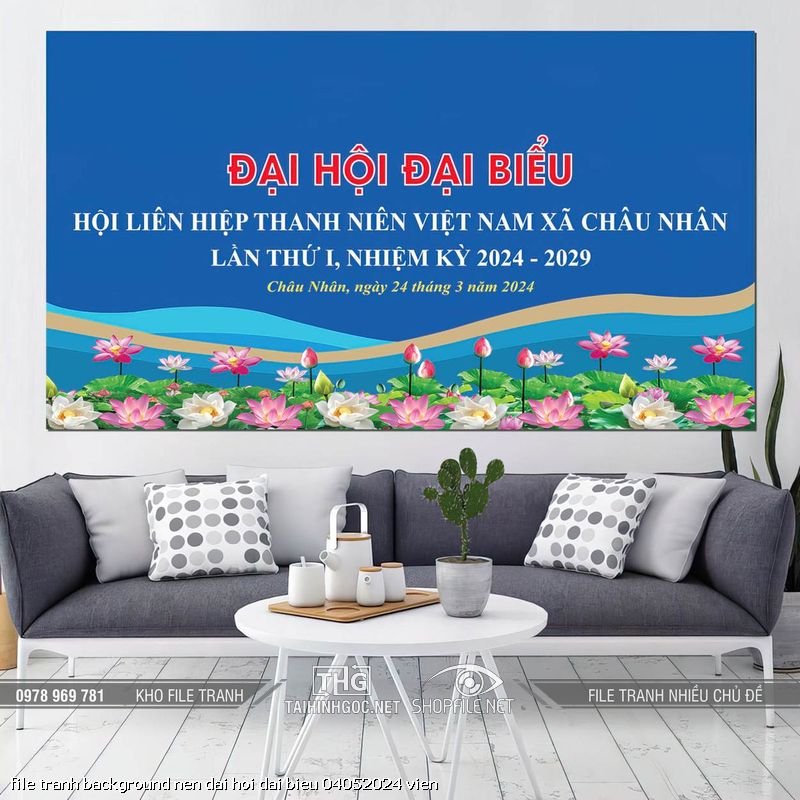 file tranh background nen dai hoi dai bieu 04052024 vien