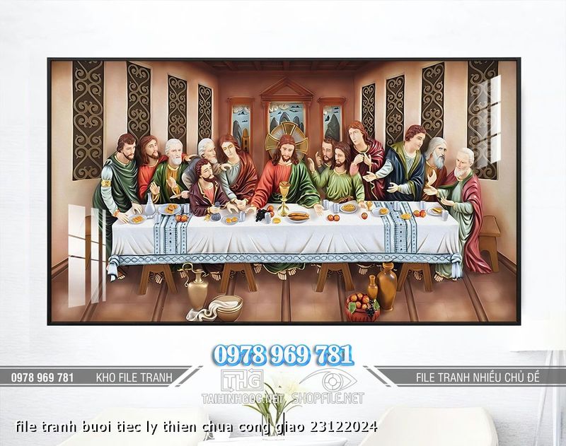 file tranh buoi tiec ly thien chua cong giao 23122024