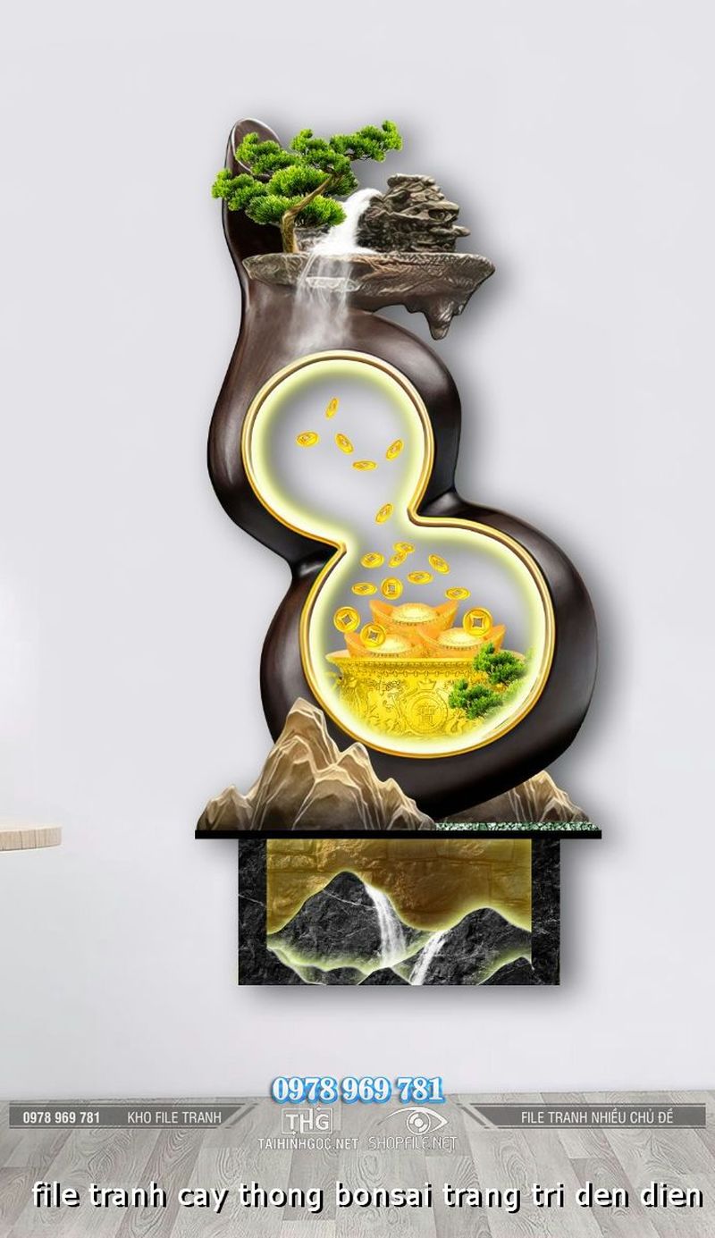 file tranh cay thong bonsai trang tri den dien led decor 25092024 phu