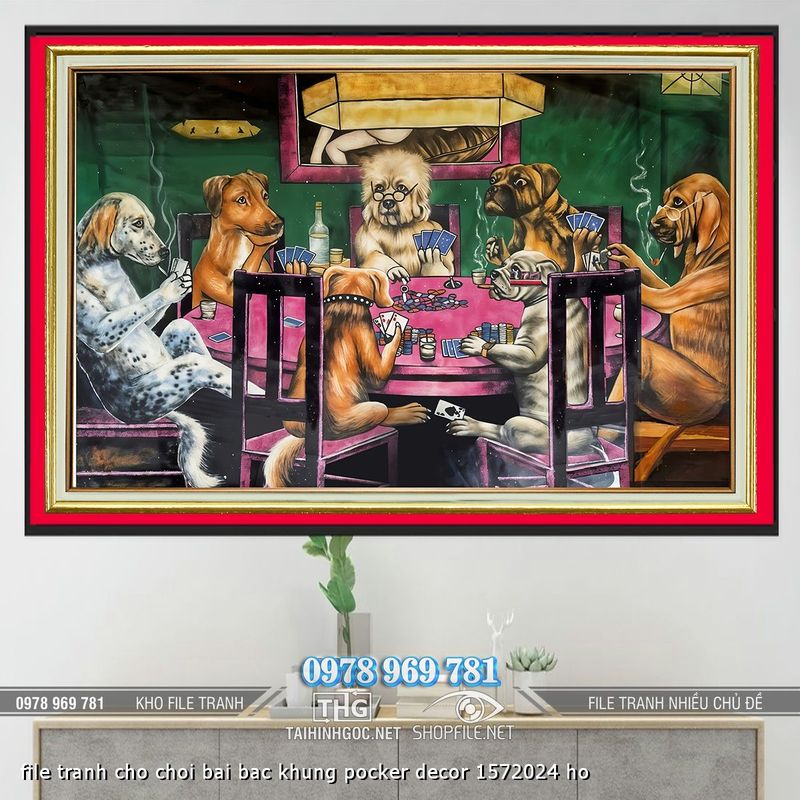 file tranh cho choi bai bac khung pocker decor 1572024 ho