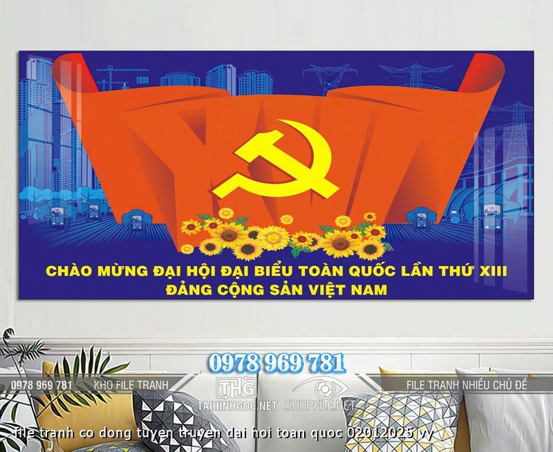 file tranh co dong tuyen truyen dai hoi toan quoc 02012025 vy