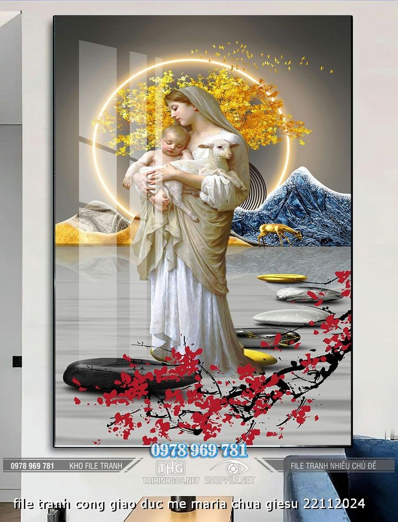 file tranh cong giao duc me maria chua giesu 22112024