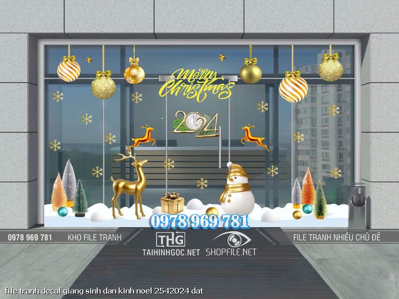 file tranh decal giang sinh dan kinh noel 2542024 dat