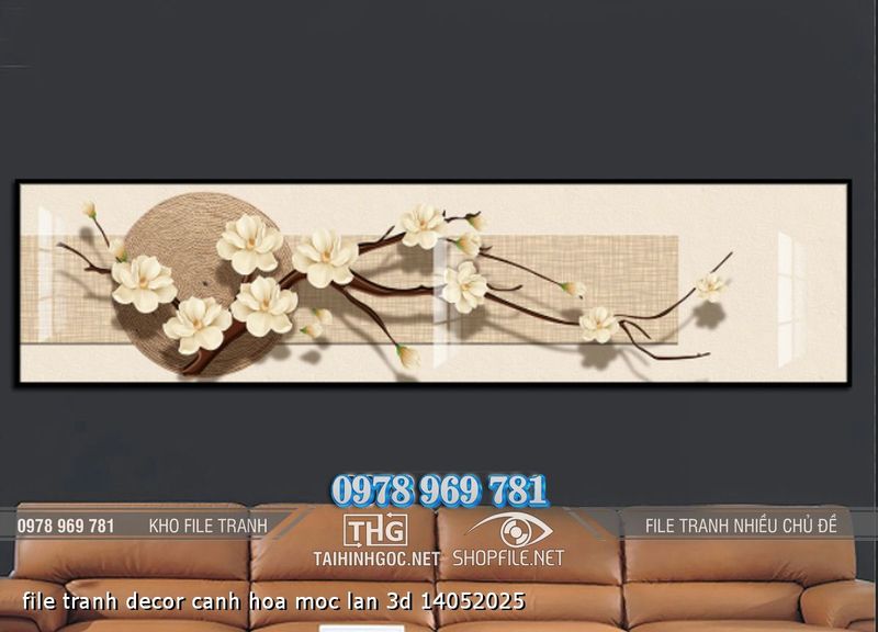 file tranh decor canh hoa moc lan 3d 14052025