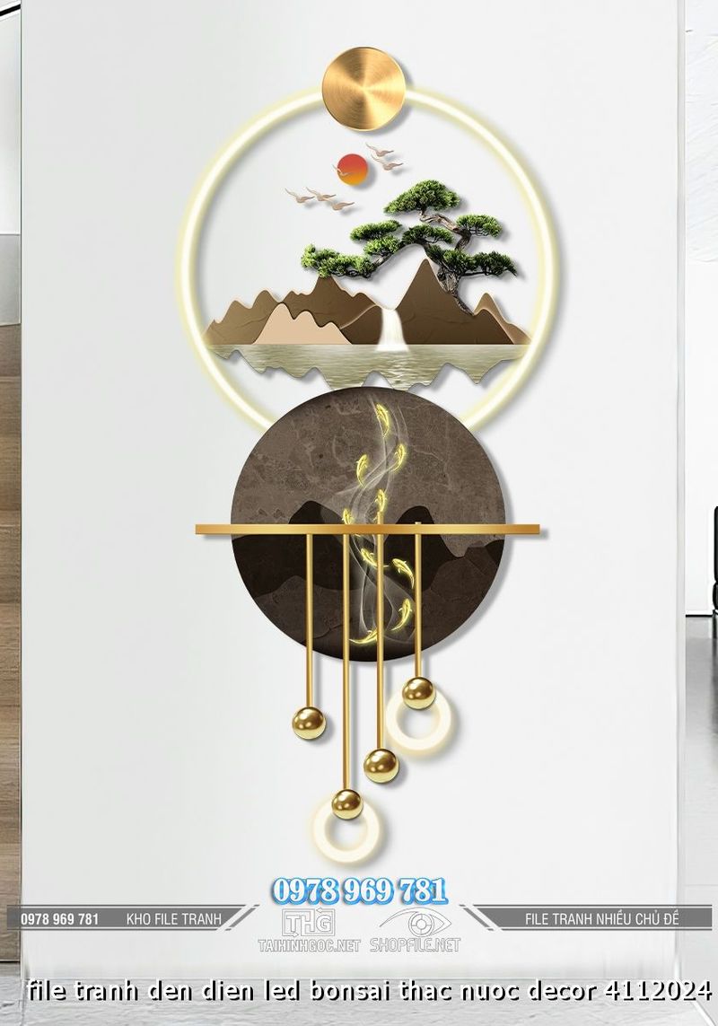 file tranh den dien led bonsai thac nuoc decor 4112024 ho