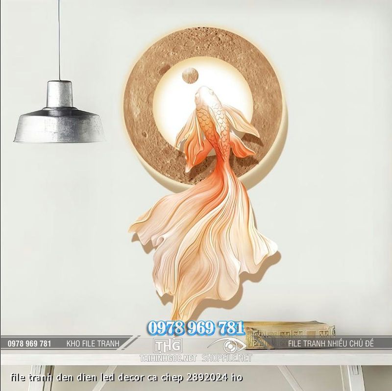 file tranh den dien led decor ca chep 2892024 ho