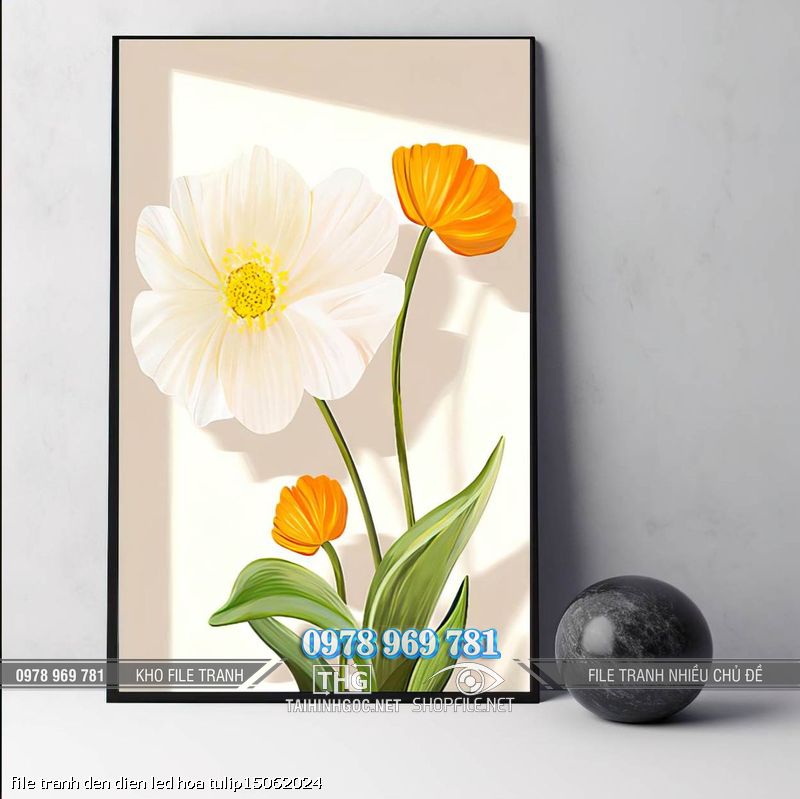 file tranh den dien led hoa tulip15062024