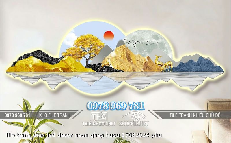 file tranh dien led decor neon ghep huou 15082024 phu