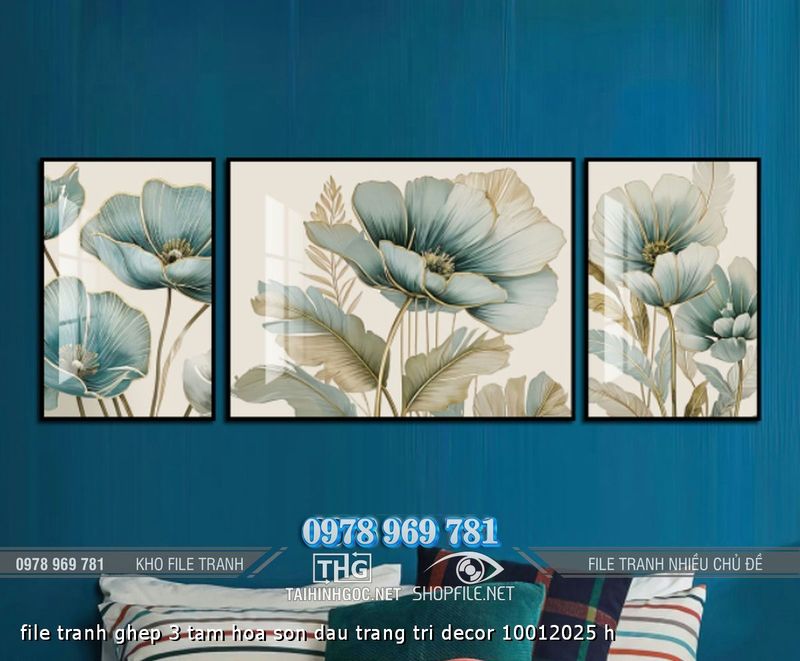 file tranh ghep 3 tam hoa son dau trang tri decor 10012025 h