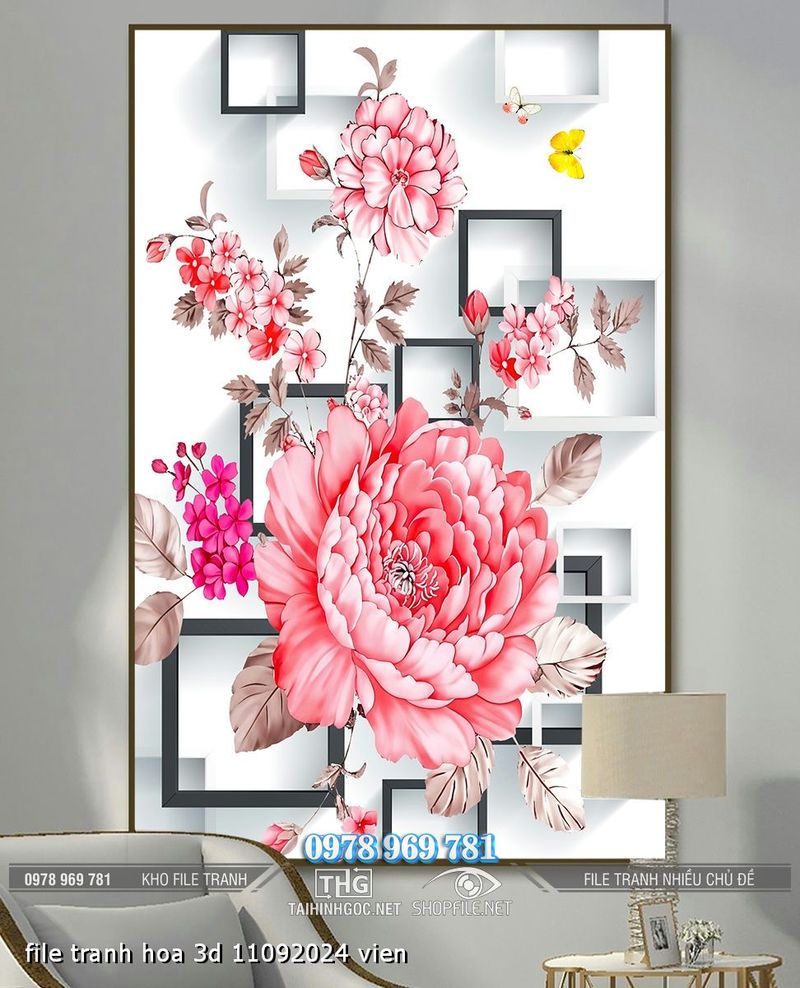 file tranh hoa 3d 11092024 vien