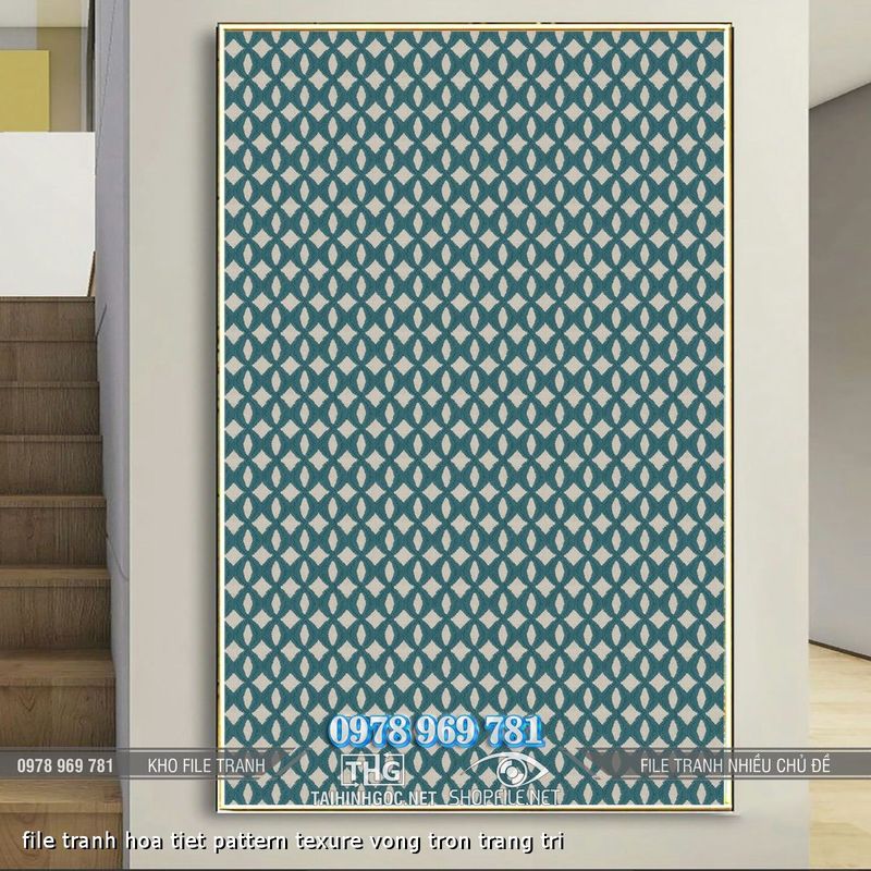 file tranh hoa tiet pattern texure vong tron trang tri