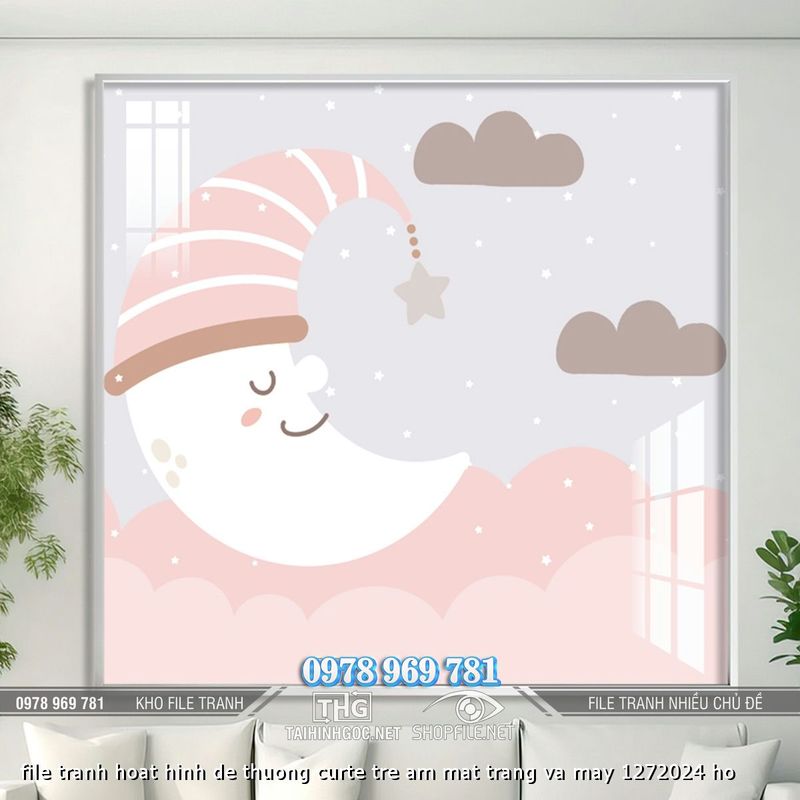 file tranh hoat hinh de thuong curte tre am mat trang va may 1272024 ho