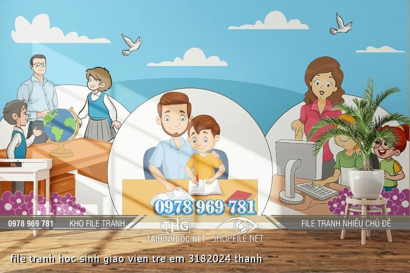 file tranh hoc sinh giao vien tre em 3182024 thanh