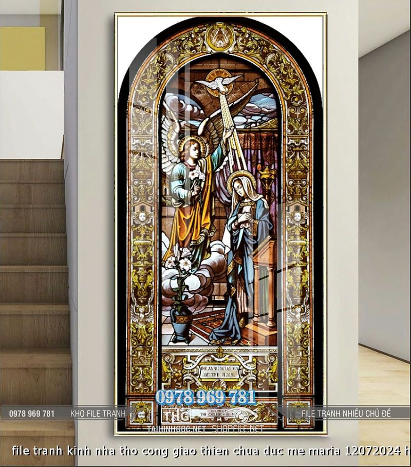 file tranh kinh nha tho cong giao thien chua duc me maria 12072024 hanh