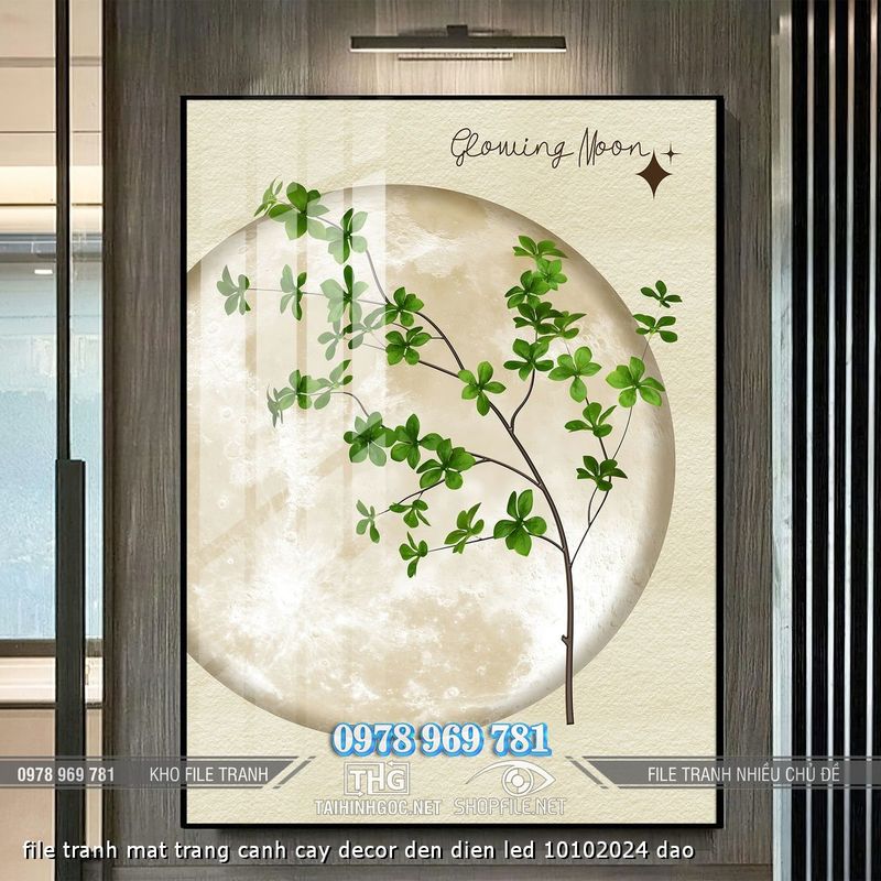 file tranh mat trang canh cay decor den dien led 10102024 dao
