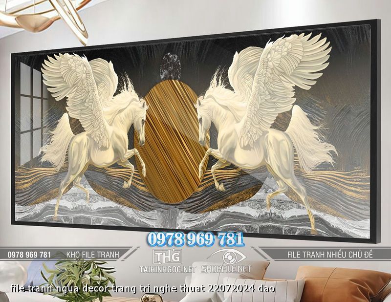 file tranh ngua decor trang tri nghe thuat 22072024 dao