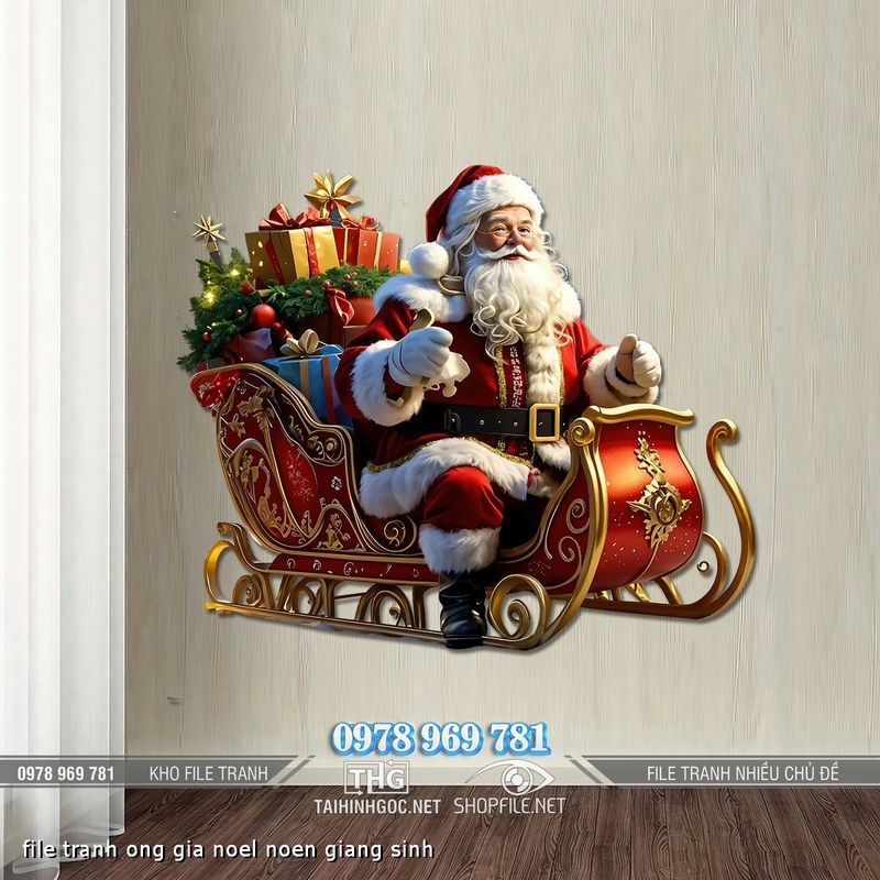 file tranh ong gia noel noen giang sinh