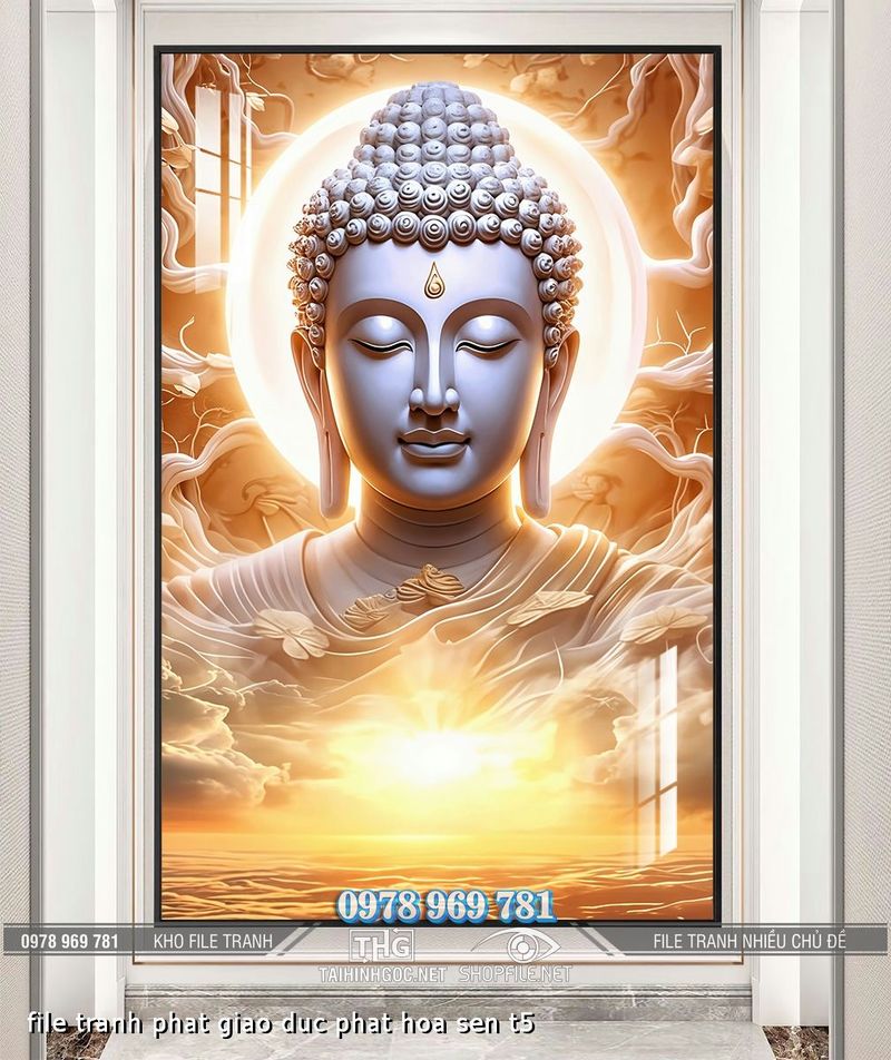 file tranh phat giao duc phat hoa sen t5