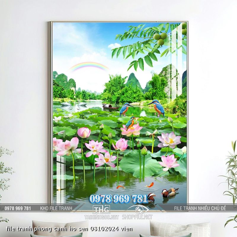 file tranh phong canh ho sen 08102024 vien