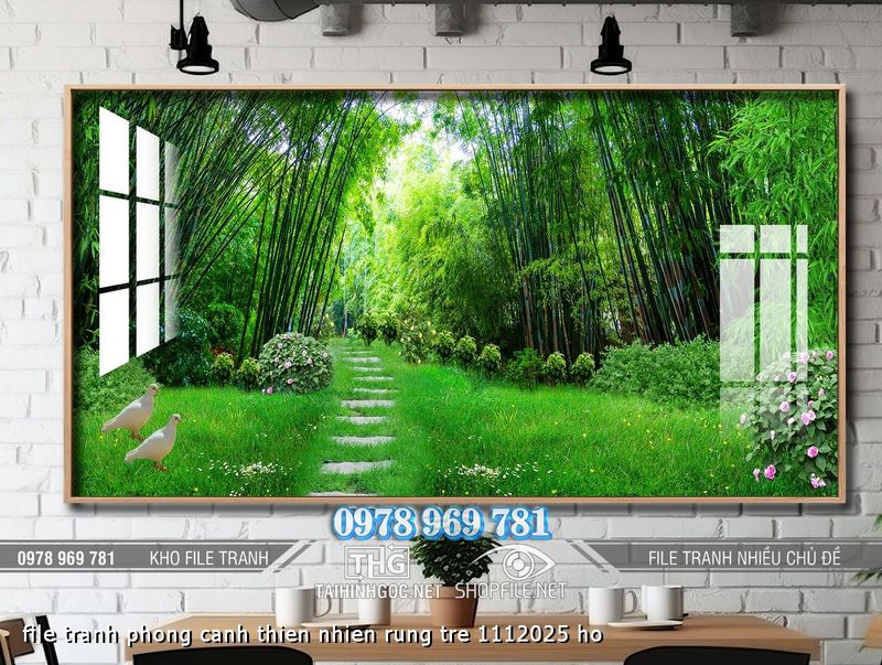 file tranh phong canh thien nhien rung tre 1112025 ho