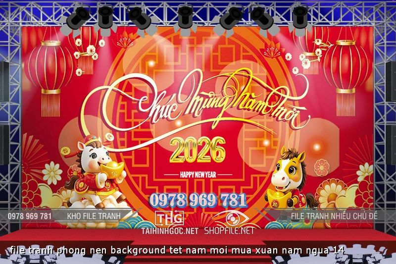 file tranh phong nen background tet nam moi mua xuan nam ngua 14