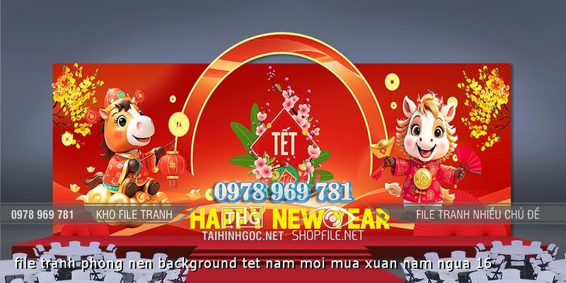 file tranh phong nen background tet nam moi mua xuan nam ngua 16