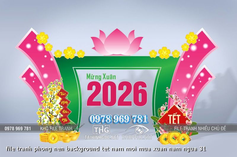 file tranh phong nen background tet nam moi mua xuan nam ngua 31