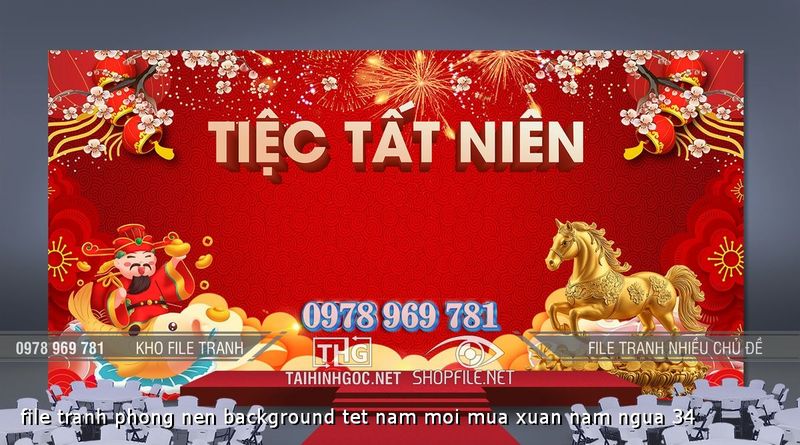 file tranh phong nen background tet nam moi mua xuan nam ngua 34