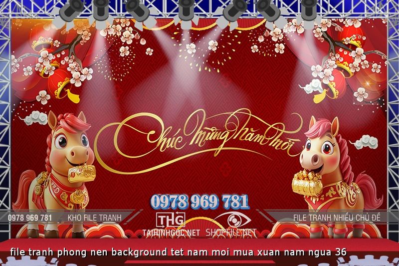 file tranh phong nen background tet nam moi mua xuan nam ngua 36