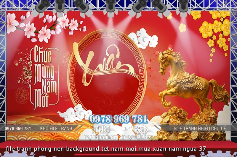 file tranh phong nen background tet nam moi mua xuan nam ngua 37