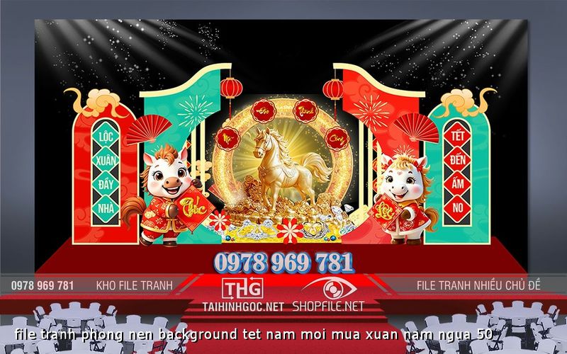 file tranh phong nen background tet nam moi mua xuan nam ngua 50