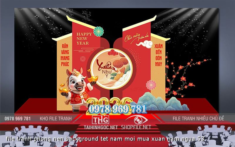 file tranh phong nen background tet nam moi mua xuan nam ngua 53