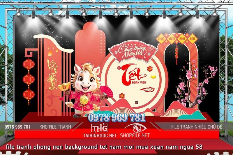 file tranh phong nen background tet nam moi mua xuan nam ngua 58