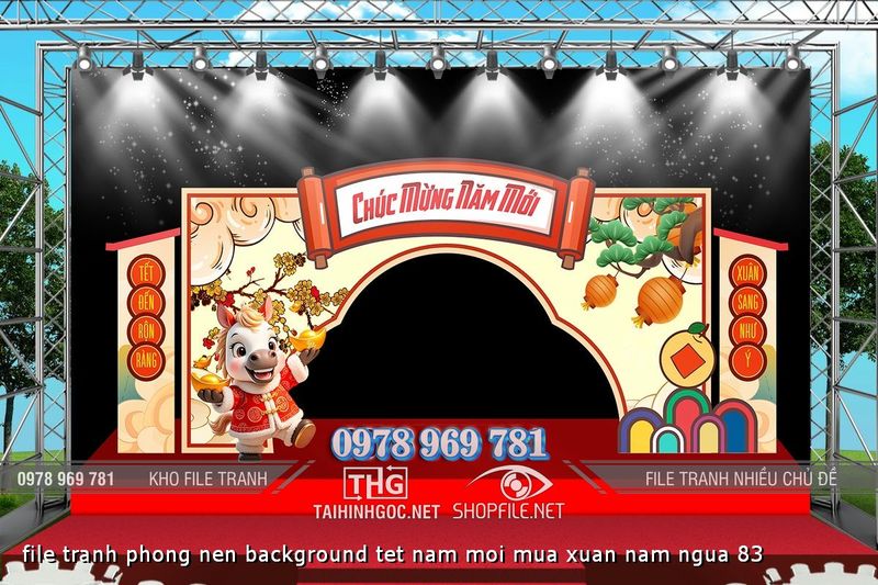 file tranh phong nen background tet nam moi mua xuan nam ngua 83