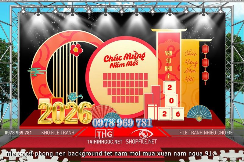 file tranh phong nen background tet nam moi mua xuan nam ngua 91