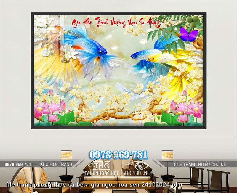 file tranh phong thuy ca beta gia ngoc hoa sen 24102024 phu